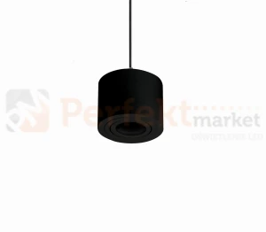 Lampa wisząca GU10 Crosti Sasari RO 120 okrągła czarna