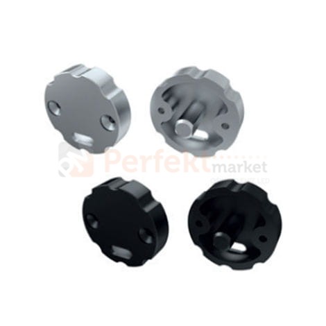 zaślepka regulacyjna aluminiowa do profilu LED typu cosmoz otworem czarna srebrna oświetlenie_led perfektmarkat.jpg