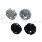 zaślepka regulacyjna aluminiowa do profilu LED typu cosmoz otworem czarna srebrna oświetlenie_led perfektmarkat.jpg