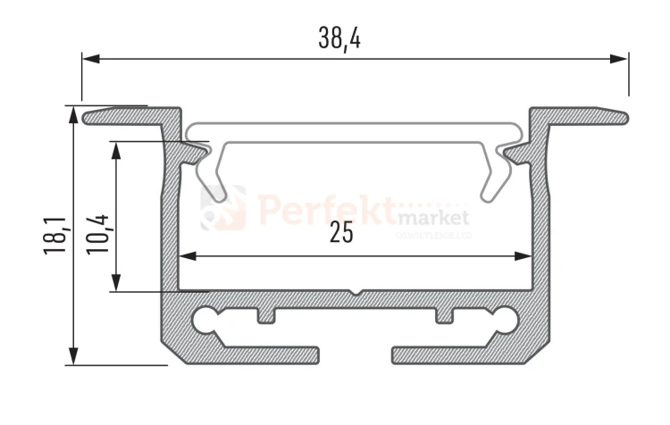 Profil aluminiowy LED inSILEDA oświetlenie_LED oswetlenie_sufitowe wymiary rozmiar perfektmarket.jpg