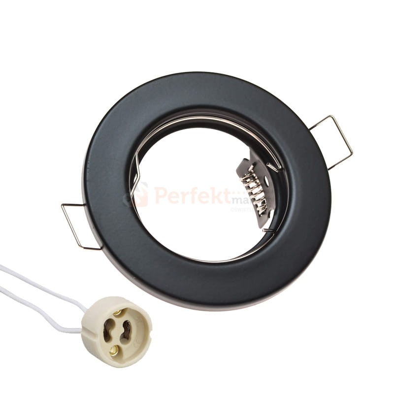 oprawa halogenowa sufitowa czarna