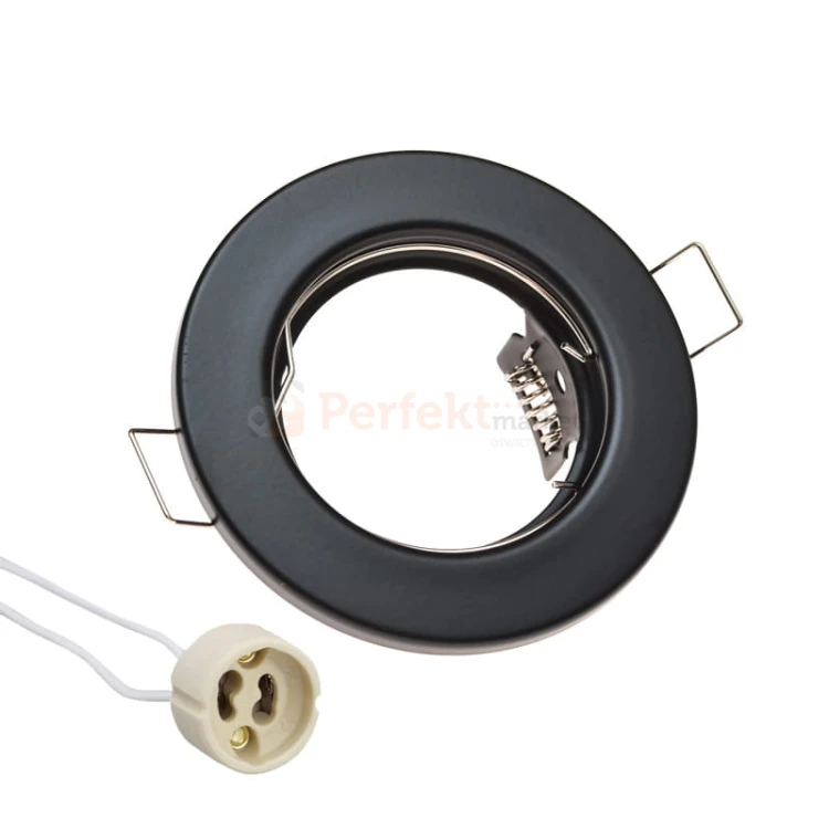 oprawa halogenowa sufitowa czarna