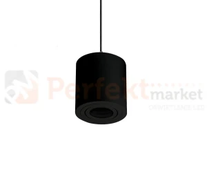 Lampa wisząca GU10 Crosti Sasari RO 145 okrągła czarna