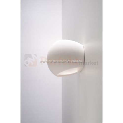 Kinkiet ścienny ceramiczny do malowania kula Globe okrągły nowoczesny oswietlenie led perfektmarket