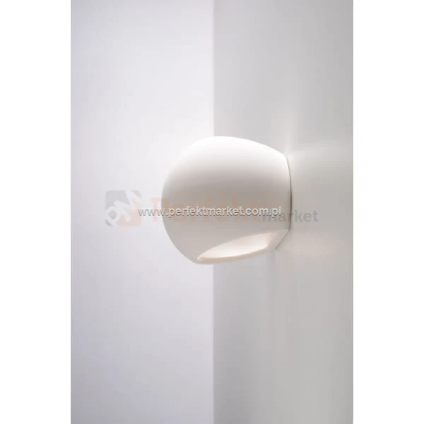 Kinkiet ścienny ceramiczny do malowania kula Globe okrągły nowoczesny oswietlenie led perfektmarket