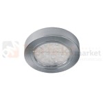 Oprawa meblowa LED okrągła z dystansem satyna nawierzchniowa srebrna perfektmarket