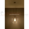 Lampa wisząca druciana geometryczna Gaspare biała SL.0290 perfektmarket sklep led oswietlenie retro żarówka

