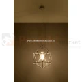 Lampa wisząca druciana geometryczna Gaspare biała SL.0290 perfektmarket sklep led oswietlenie retro żarówka

