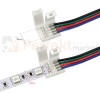 Złączka kątowa dwustronna z przewodem do taśm LED RGB 10mm