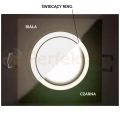 oprawa halogenowa sufitowa stala z pierscieniem swiecacym claro czarna, biala ring perfektmarket2.jpg