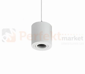 Lampa wisząca GU10 Crosti Sasari RO 145 okrągła biała