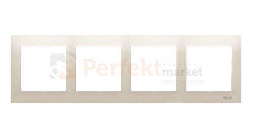 DR4/41 Simon 54 Premium ramka poczwórna 4_krotna kremowa biały perfektmarket