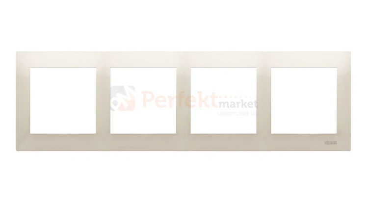 DR4/41 Simon 54 Premium ramka poczwórna 4_krotna kremowa biały perfektmarket