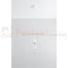 Lampa wisząca druciana geometryczna Gaspare biała SL.0290 perfektmarket sklep led oswietlenie retro

