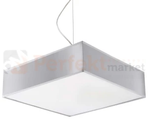 Nowoczesna Kwadratowa Lampa wisząca Horus 35 Szara