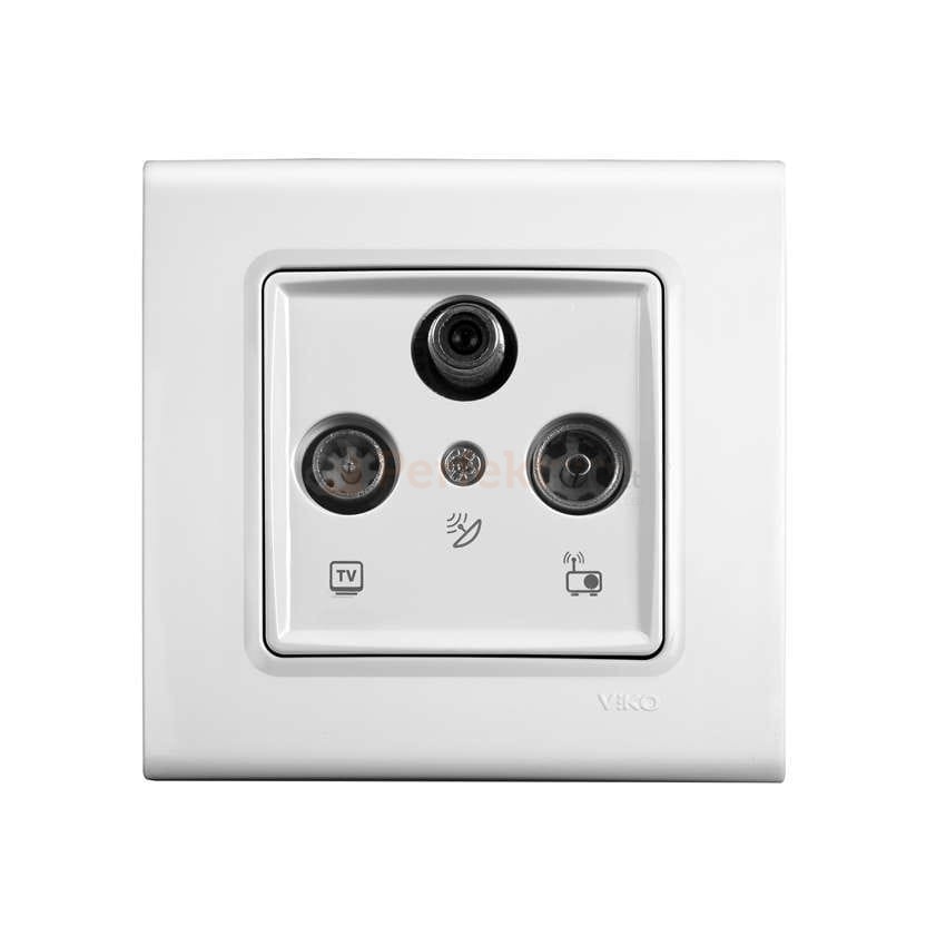 gniazdo tv-sat-radio tv końcowe viko panasonic linnera białe proste klasyczny perfektmarket perfekt_market 90440041