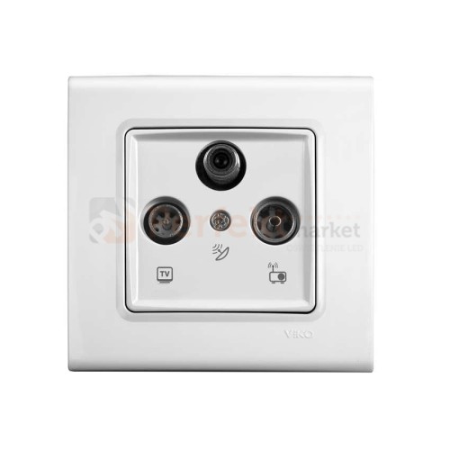 gniazdo tv-sat-radio tv końcowe viko panasonic linnera białe proste klasyczny perfektmarket perfekt_market 90440041
