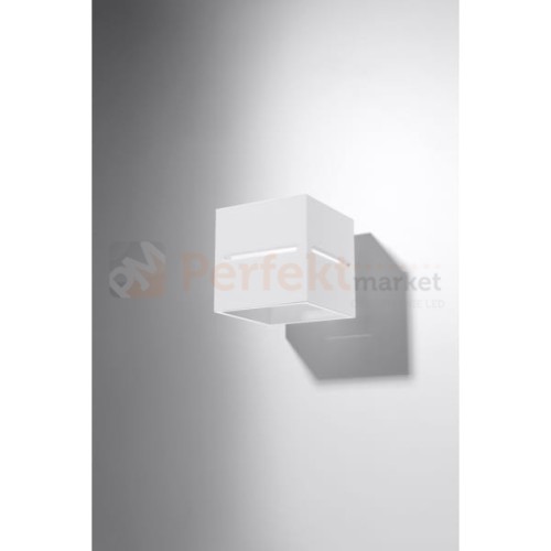 lampa_ścienna kinkiet biała g9 nowoczesna minimalizm design lampa kwadratowa plafon LED lobo biały perfektmarket SL.0206