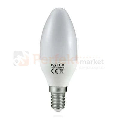 Żarówka LED E14 5,5W SMD świeczka z małym gwintem.