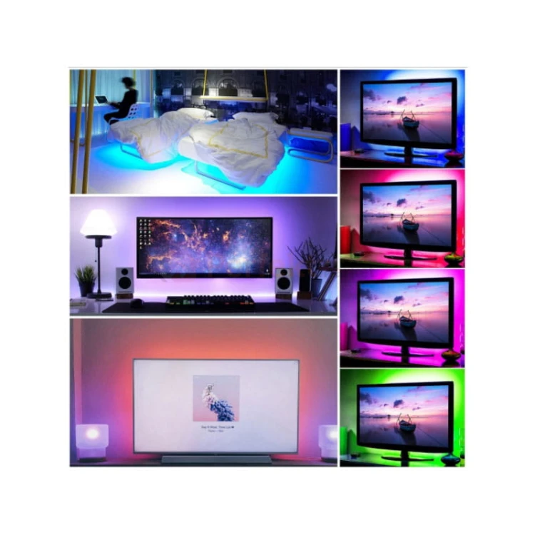 zestaw led rgb 10m przykłady świecenia