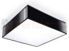 noczarna lampa kwadratowa sufitowa