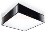 noczarna lampa kwadratowa sufitowa