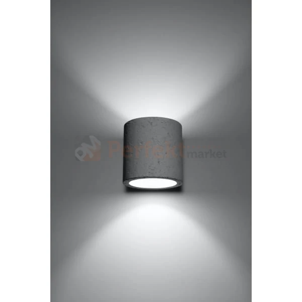lampa_ścienna kinkiet szara betonowa beton gu10 nowoczesna minimalizm design lampa okrągła plafon LED orbis biały perfektmarket SL.0486
