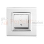 łącznik żaluzjowy 1-klawiszowy viko panasonic linnera włącznik biały prosty klasyczny minimalistyczny oświetlenie oświetlenie_led biała prosta klasyczna minimalizm minimalistyczna perfektmarket perfekt_market 90440072