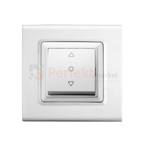 łącznik żaluzjowy 1-klawiszowy viko panasonic linnera włącznik biały prosty klasyczny minimalistyczny oświetlenie oświetlenie_led biała prosta klasyczna minimalizm minimalistyczna perfektmarket perfekt_market 90440072