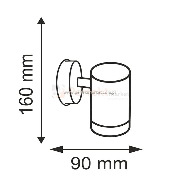 kinkiet lampa elewacyjna Olimp czarny ruchomy 208781 wymiary sklep perfektmarket.jpg