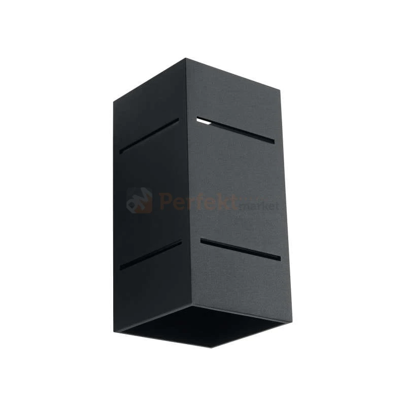 lampa_ścienna kinkiet czarna g9 nowoczesna minimalizm design lampa kwadratowa plafon LED blocco czarrny perfektmarket SL.0478