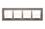 Simon 54 nature ramka poczwórna beton betonowa mokra_robota szara DRN4/96 perfektmarket