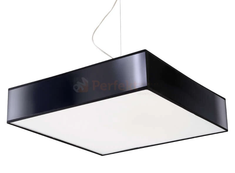 nowoczesna lampa wisząca sufitowa kwadratowa LED HORUS 45 czarna - wymiary