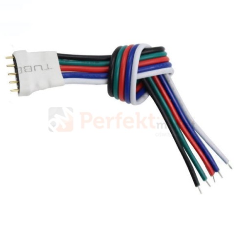Złączka LED RGBW wtyk do kontrolera LED 5050 5 PIN perfktmarket gniazdo 