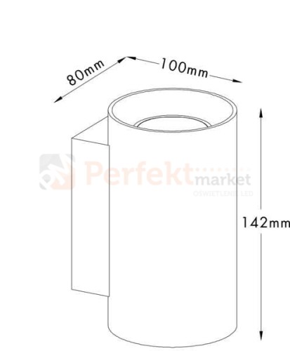 Lampa ścienna led oświetlenie_led kinkiet lampa_scienna biała biały okrągła okrągły rozmiar wymiary sandy round wl white wall 92695 Zuma Line perfektmarket.jpg