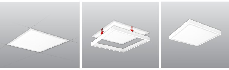 ramka do montazu panelu led 60x60
